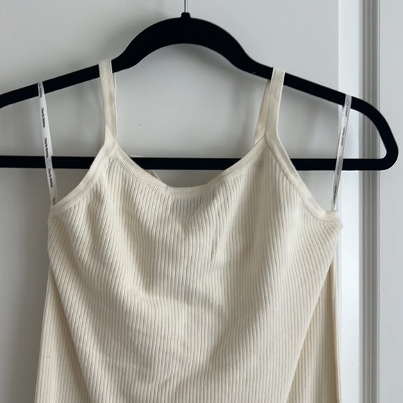 Charlie Holiday Deliah Ribbed Midi Dress Cloud Size 6 - Picture 6 of 9